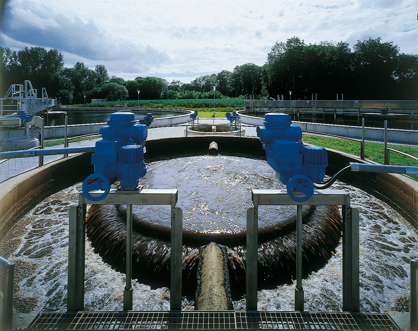 Verteilungsbauwerk der Kläranlage Rastatt Verteilungsbauwerk der Kläranlage Rastatt