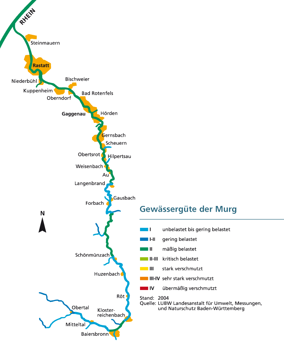 Gewässergüte der Murg Gewässergüte der Murg